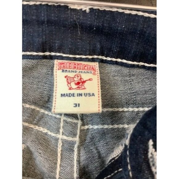 True Religion Becky Womens Jeans Size 31 Dark Wash Boot Leg Denim - Picture 4 of 5